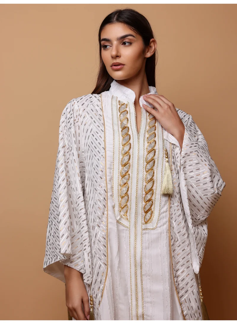 IKKXA Ikkxa Samra Jalabiya IK1091 White